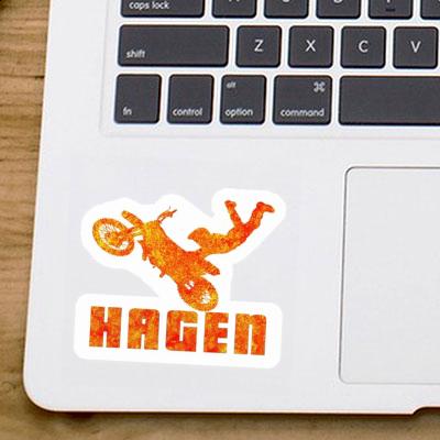 Autocollant Motocrossiste Hagen Notebook Autocollant Motocrossiste Hagen Notebook Image