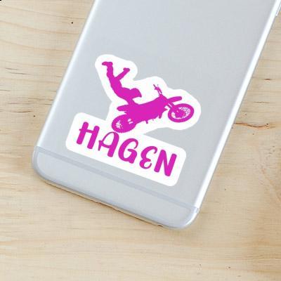 Aufkleber Motocross-Fahrer Hagen Aufkleber Motocross-Fahrer Hagen Image