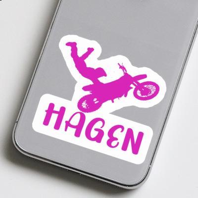 Sticker Hagen Motocross Rider Notebook Sticker Hagen Motocross Rider Gift package Image