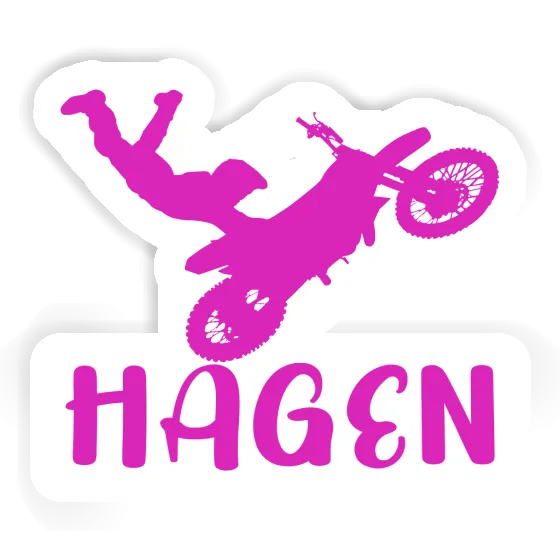 Aufkleber Motocross-Fahrer Hagen Notebook Aufkleber Motocross-Fahrer Hagen Gift package Image