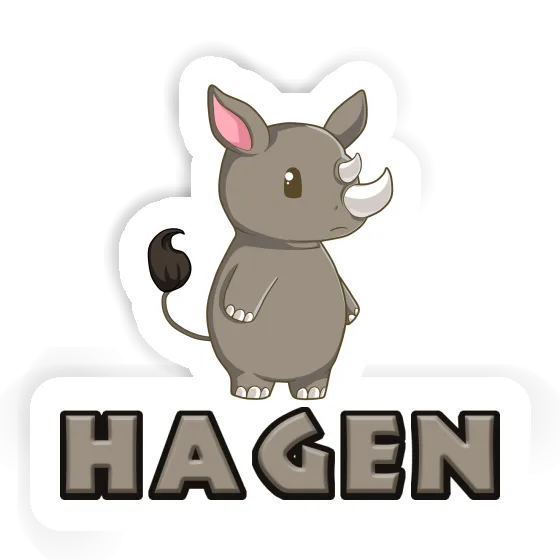 Rhinoceros Sticker Hagen Rhinoceros Sticker Hagen Image