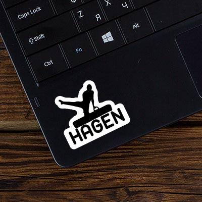Autocollant Hagen Gymnaste Notebook Autocollant Hagen Gymnaste Gift package Image