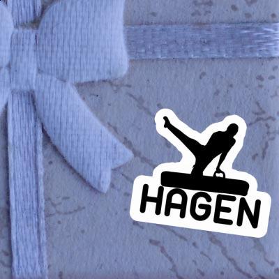 Sticker Hagen Gymnast Laptop Image