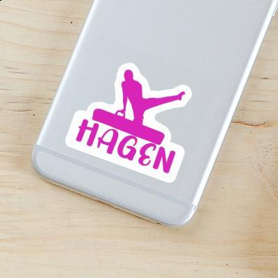 Autocollant Gymnaste Hagen Laptop Image