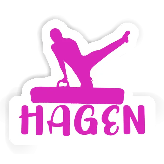 Autocollant Gymnaste Hagen Image