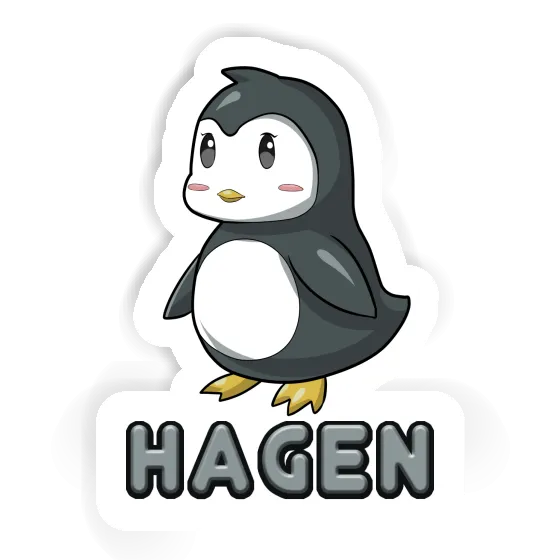 Sticker Hagen Penguin Gift package Image