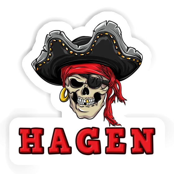 Hagen Autocollant Pirate Laptop Hagen Autocollant Pirate Laptop Image