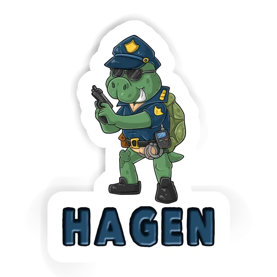 Hagen Autocollant Policier Hagen Autocollant Policier Image