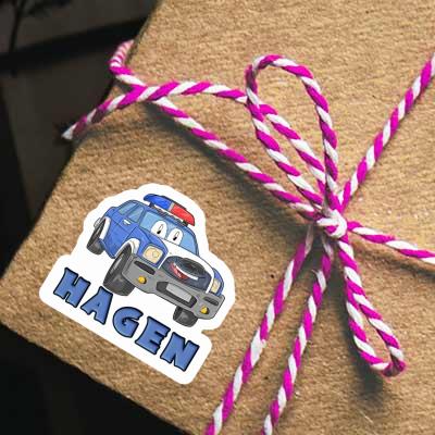 Hagen Sticker Streifenwagen Notebook Hagen Sticker Streifenwagen Gift package Image