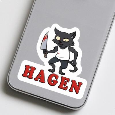 Psycho-Katze Sticker Hagen Notebook Psycho-Katze Sticker Hagen Gift package Image