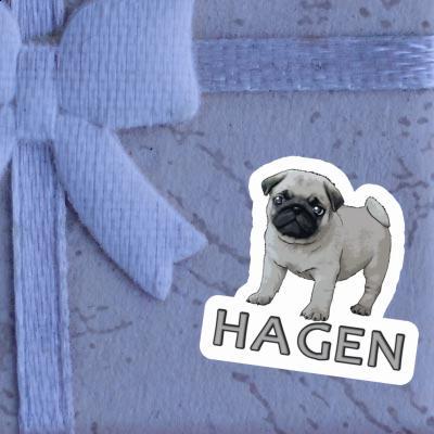 Sticker Hagen Mops Notebook Sticker Hagen Mops Gift package Image