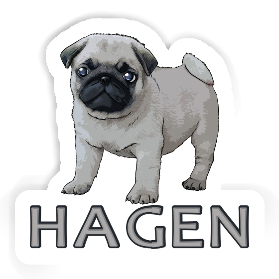 Sticker Hagen Mops Notebook Sticker Hagen Mops Gift package Image