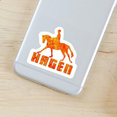 Hagen Sticker Horse Rider Image