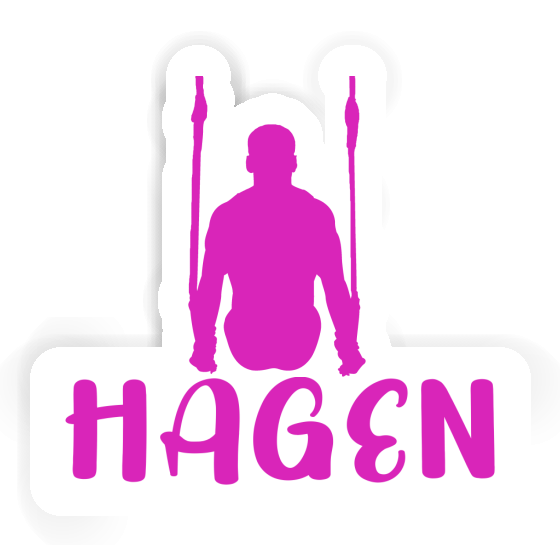 Autocollant Hagen Gymnaste aux anneaux Notebook Autocollant Hagen Gymnaste aux anneaux Notebook Image