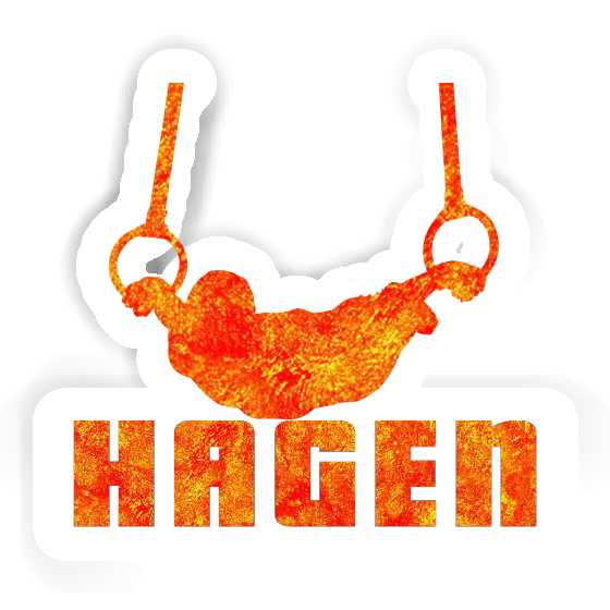 Autocollant Hagen Gymnaste aux anneaux Notebook Autocollant Hagen Gymnaste aux anneaux Gift package Image