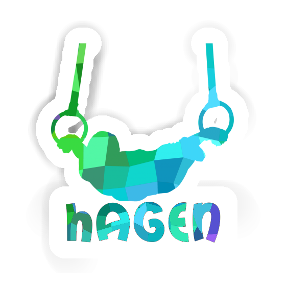 Sticker Hagen Ring gymnast Notebook Sticker Hagen Ring gymnast Gift package Image