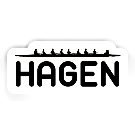 Aufkleber Hagen Ruderboot Notebook Aufkleber Hagen Ruderboot Gift package Image