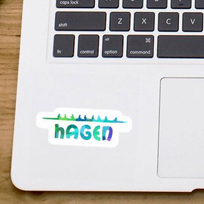 Hagen Aufkleber Ruderboot Laptop Image