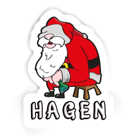 Autocollant Père Noël Hagen Notebook Autocollant Père Noël Hagen Gift package Image