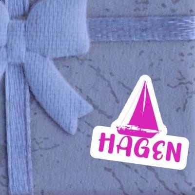 Sticker Hagen Sailboat Gift package Image