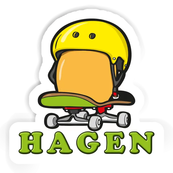 Hagen Sticker Skateboard-Ei Notebook Hagen Sticker Skateboard-Ei Gift package Image