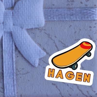 Autocollant Skateboard Hagen Gift package Image