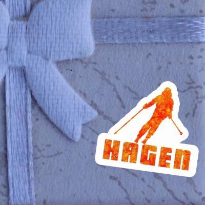 Sticker Skier Hagen Image