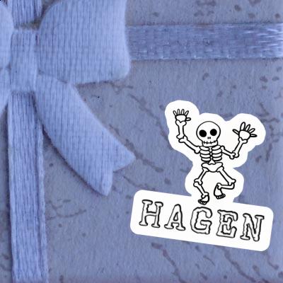 Skeleton Sticker Hagen Gift package Image