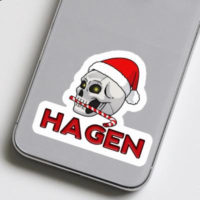 Sticker Christmas Skull Hagen Notebook Sticker Christmas Skull Hagen Gift package Image