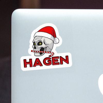 Hagen Sticker Weihnachtstotenkopf Notebook Hagen Sticker Weihnachtstotenkopf Gift package Image