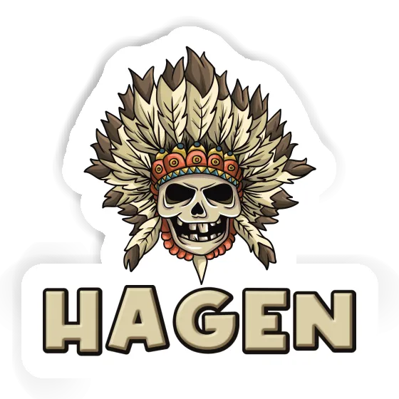 Enfants tête de mort Autocollant Hagen Notebook Enfants tête de mort Autocollant Hagen Gift package Image