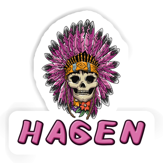 Aufkleber Frauen Totenkopf Hagen Notebook Aufkleber Frauen Totenkopf Hagen Gift package Image