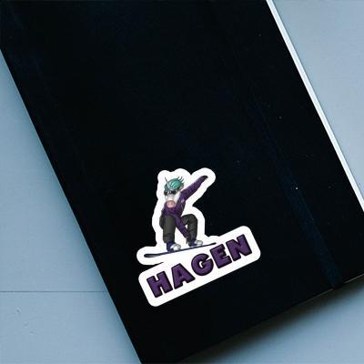 Hagen Autocollant Boardeuse Notebook Hagen Autocollant Boardeuse Gift package Image