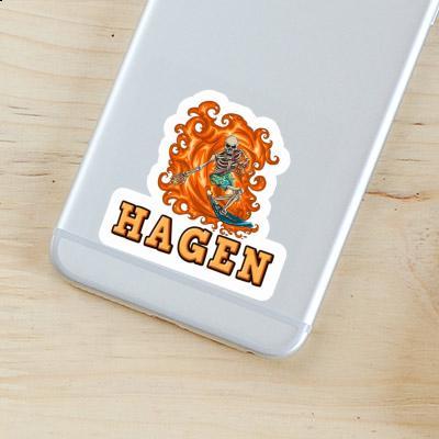 Autocollant Surfeur Hagen Notebook Autocollant Surfeur Hagen Gift package Image
