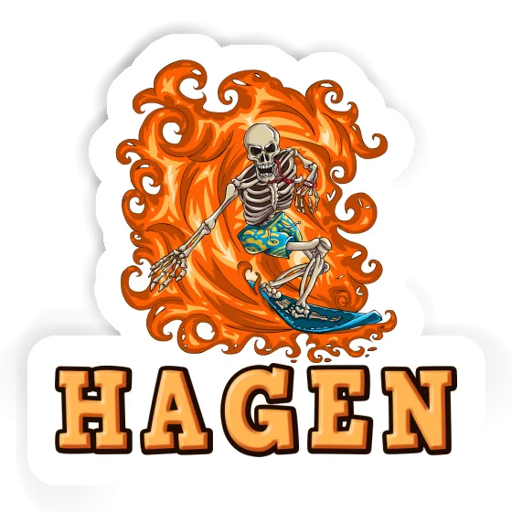 Autocollant Surfeur Hagen Notebook Autocollant Surfeur Hagen Gift package Image