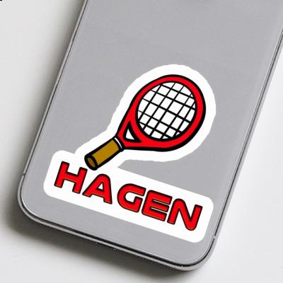 Sticker Hagen Racket Laptop Image