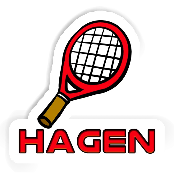 Autocollant Hagen Raquette de tennis Notebook Autocollant Hagen Raquette de tennis Gift package Image