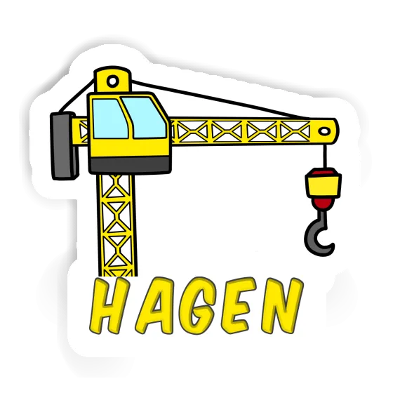 Autocollant Hagen Grue à tour Laptop Autocollant Hagen Grue à tour Laptop Image