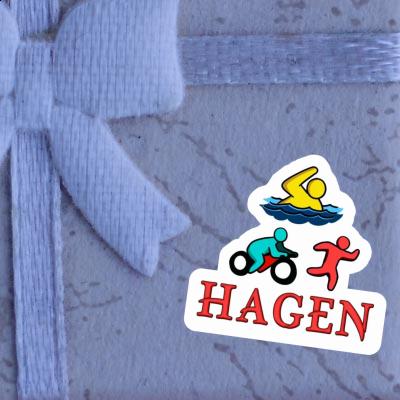 Hagen Sticker Triathlet Hagen Sticker Triathlet Image