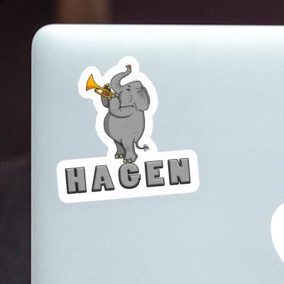 Hagen Sticker Trumpet Elephant Notebook Hagen Sticker Trumpet Elephant Notebook Image