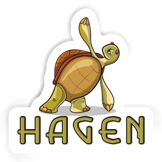 Aufkleber Hagen Yoga-Schildkröte Aufkleber Hagen Yoga-Schildkröte Image