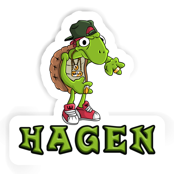 Sticker Hip Hop Turtle Hagen Notebook Sticker Hip Hop Turtle Hagen Notebook Image