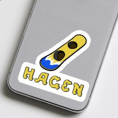 Hagen Sticker Wakeboard Image