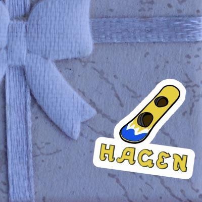 Hagen Sticker Wakeboard Image