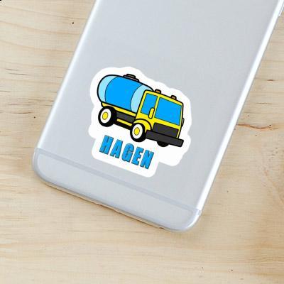 Water Truck Sticker Hagen Laptop Image