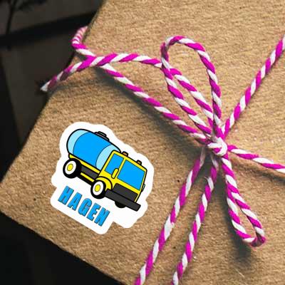 Water Truck Sticker Hagen Laptop Image