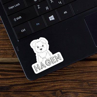 Sticker Hagen Westie Notebook Image
