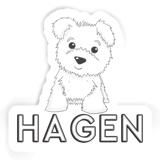 Sticker Hagen Westie Laptop Image