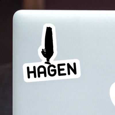 Autocollant Hagen véliplanchiste Laptop Autocollant Hagen véliplanchiste Laptop Image