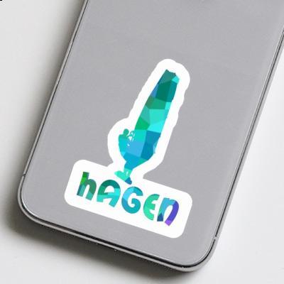 Windsurfer Sticker Hagen Laptop Image